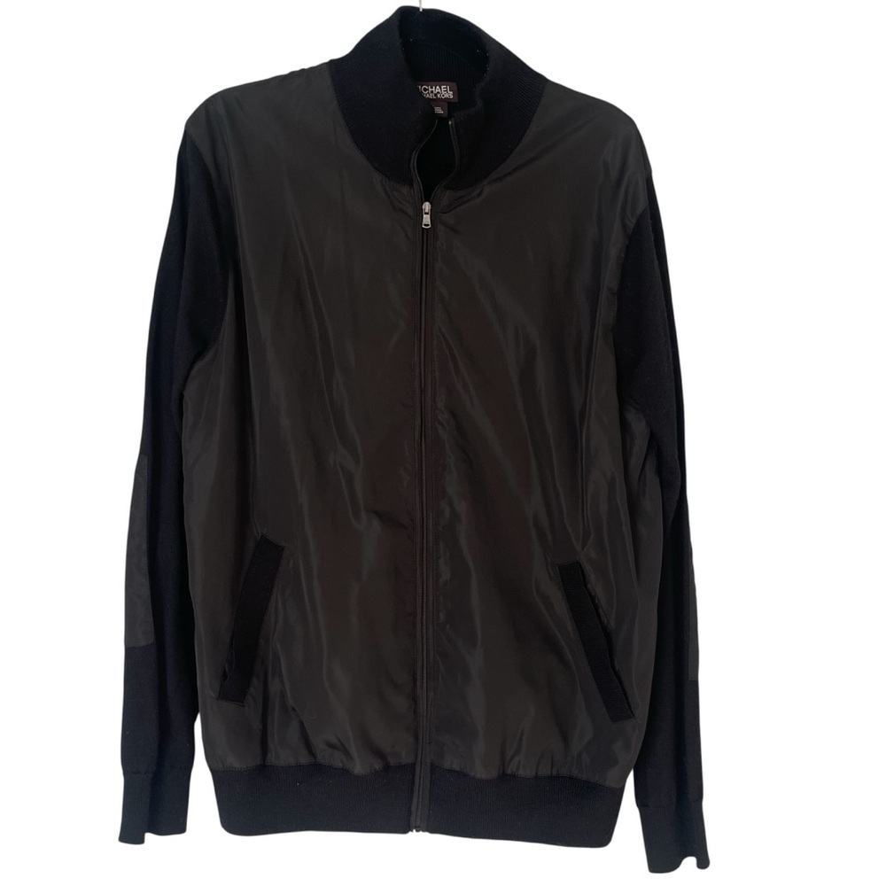 Michael Kors Bomber Jacket Black Men’s Size Large